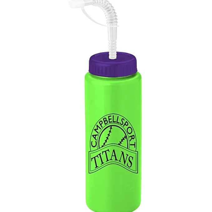 Sport Bottle with Straw Lid - 32 oz