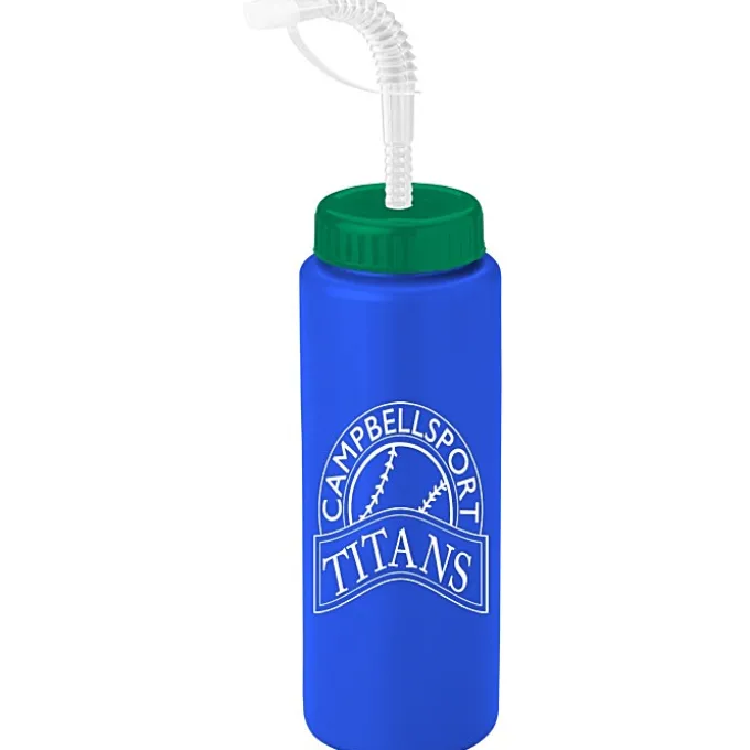 Sport Bottle with Straw Lid - 32 oz