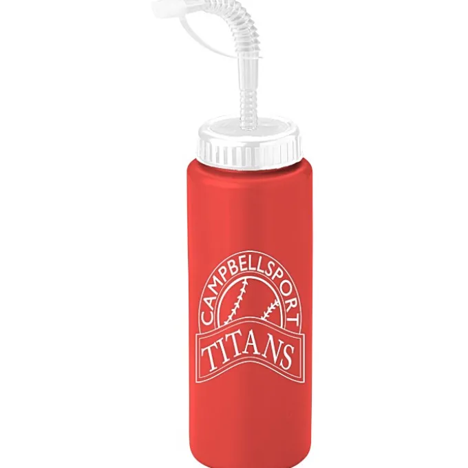 Sport Bottle with Straw Lid - 32 oz
