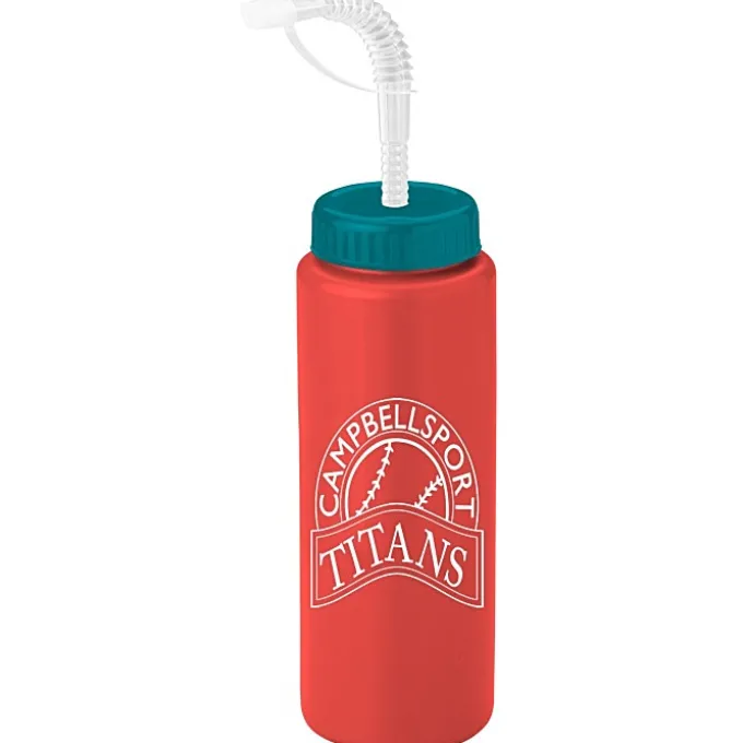 Sport Bottle with Straw Lid - 32 oz