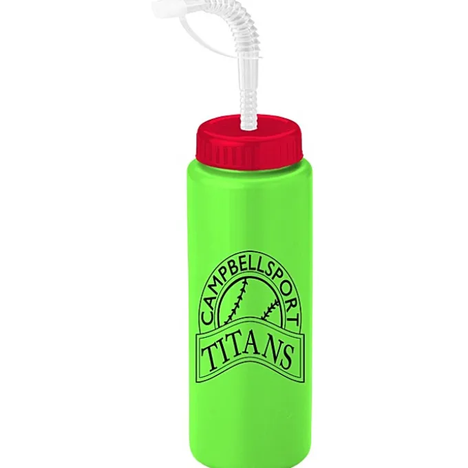Sport Bottle with Straw Lid - 32 oz
