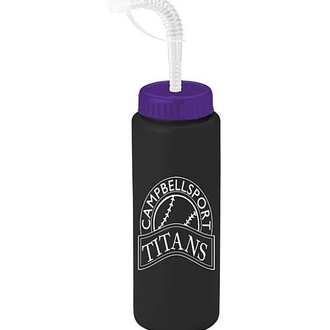 Sport Bottle with Straw Lid - 32 oz