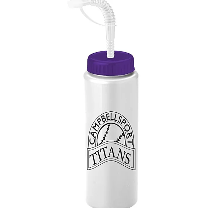 Sport Bottle with Straw Lid - 32 oz