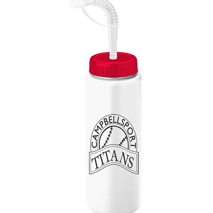 Sport Bottle with Straw Lid - 32 oz