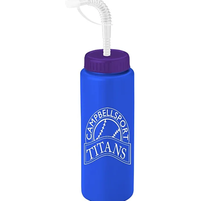 Sport Bottle with Straw Lid - 32 oz