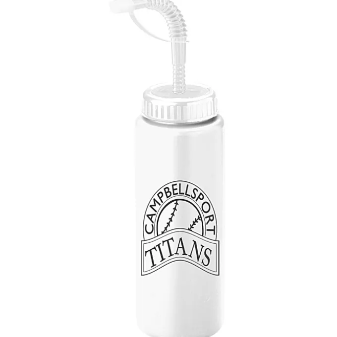Sport Bottle with Straw Lid - 32 oz