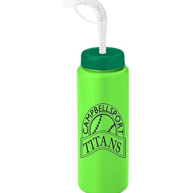 Sport Bottle with Straw Lid - 32 oz
