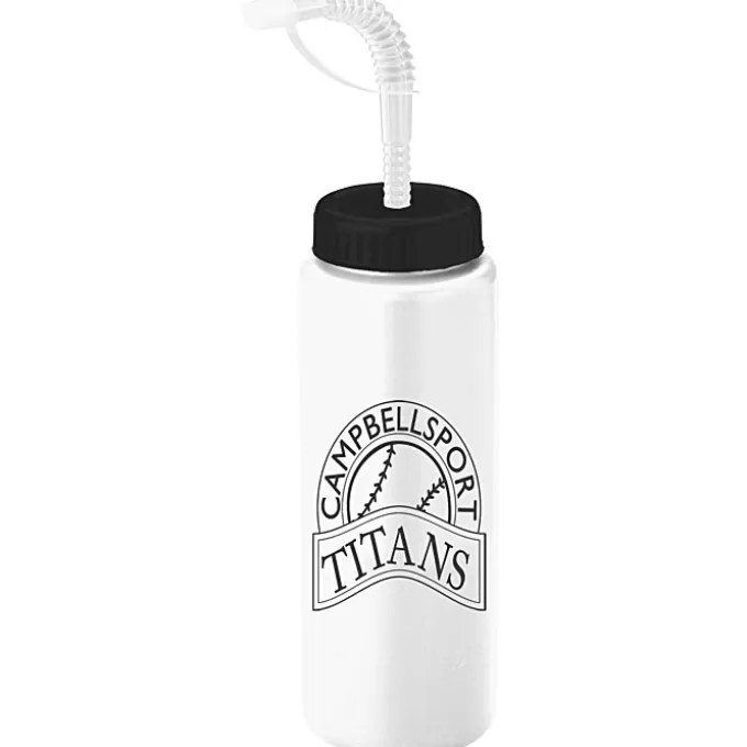 Sport Bottle with Straw Lid - 32 oz