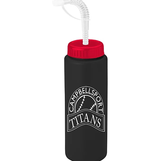 Sport Bottle with Straw Lid - 32 oz