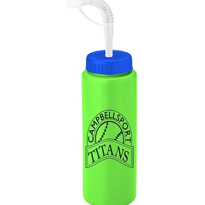 Sport Bottle with Straw Lid - 32 oz