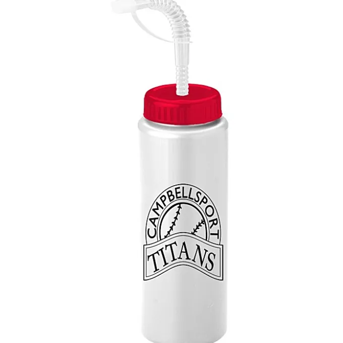 Sport Bottle with Straw Lid - 32 oz