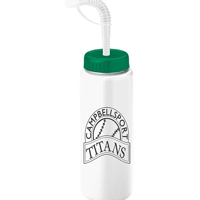 Sport Bottle with Straw Lid - 32 oz