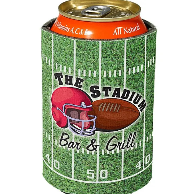 Sports Action Pocket Can Holder - Gridiron