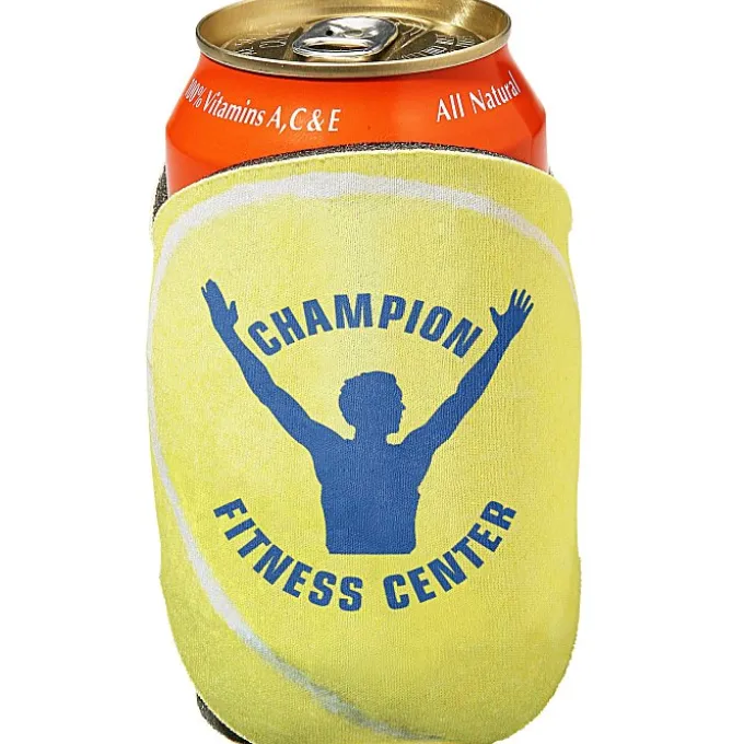 Sports Action Pocket Can Holder - Tennis Ball