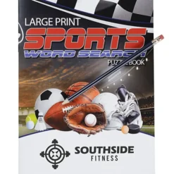Sports Puzzle Book & Pencil Set
