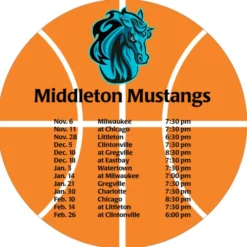 Sports Schedule Magnet - Basketball