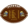 Sports Schedule Magnet - Football