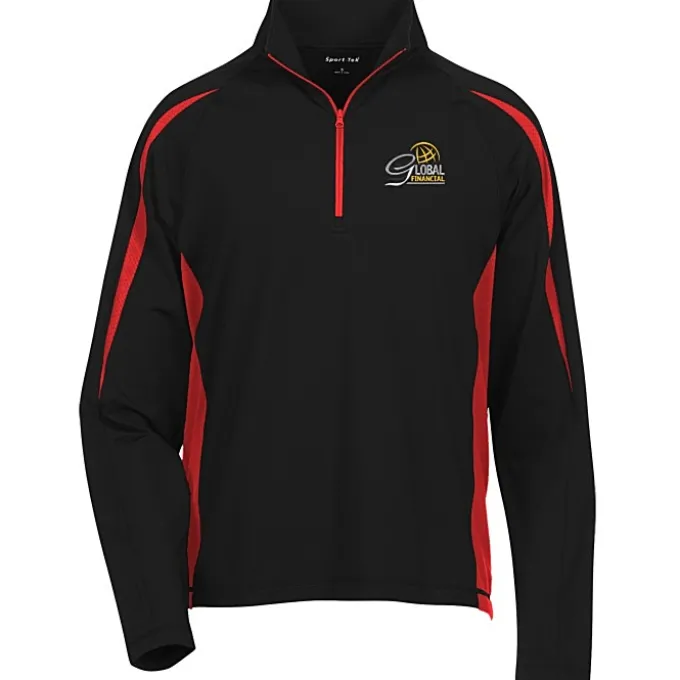 Sport-Wick Stretch 1/2-Zip Colorblock Pullover - Men's - Embroidered