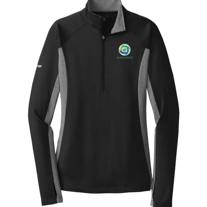 Sport-Wick Stretch 1/2-Zip Heather Colorblock Pullover - Ladies'