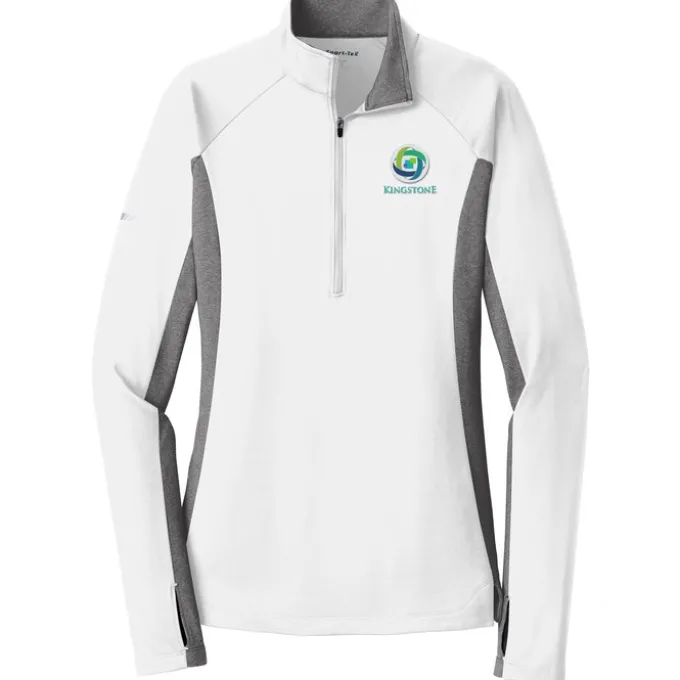 Sport-Wick Stretch 1/2-Zip Heather Colorblock Pullover - Ladies'