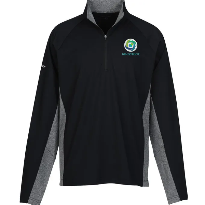 Sport-Wick Stretch 1/2-Zip Heather Colorblock Pullover - Men's