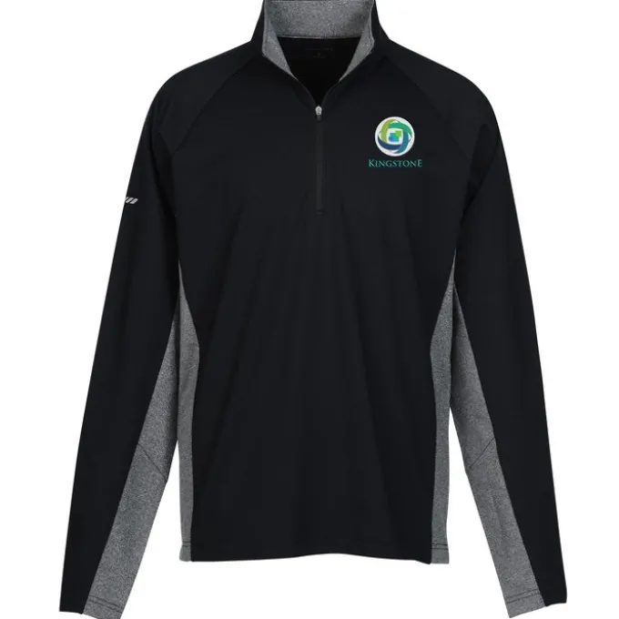 Sport-Wick Stretch 1/2-Zip Heather Colorblock Pullover - Men's