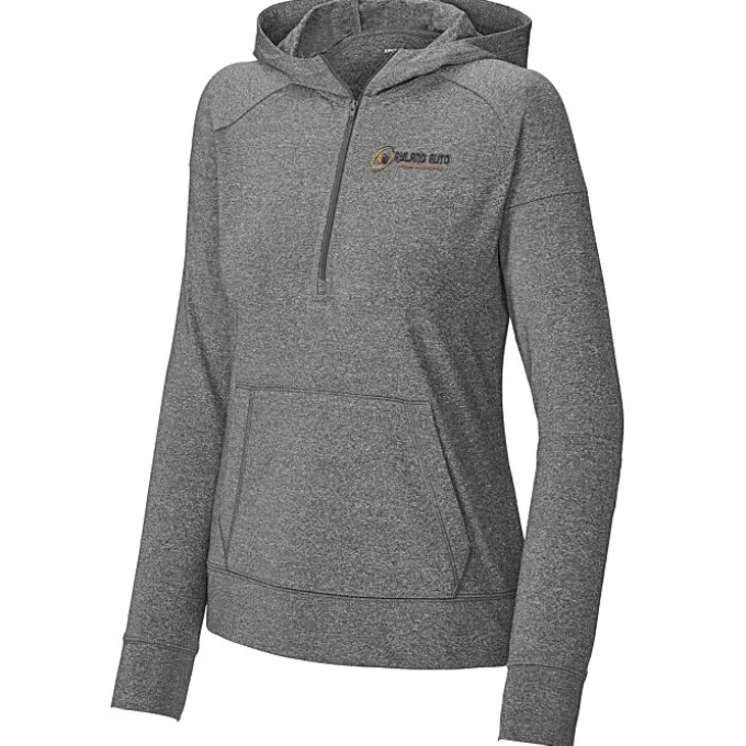Sport-Wick Stretch 1/2-Zip Hooded Pullover - Ladies'