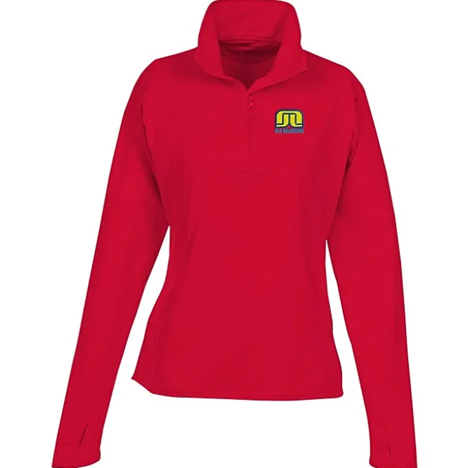 Sport-Wick Stretch 1/2-Zip Pullover - Ladies' - Embroidered - 24 hr
