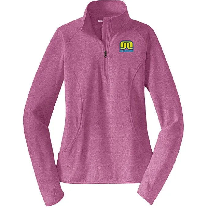 Sport-Wick Stretch 1/2-Zip Pullover - Ladies' - Embroidered - 24 hr