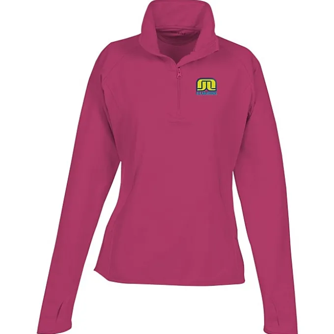Sport-Wick Stretch 1/2-Zip Pullover - Ladies' - Embroidered - 24 hr