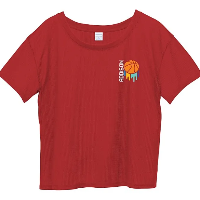Squad Wicking Crop T-Shirt - Ladies'