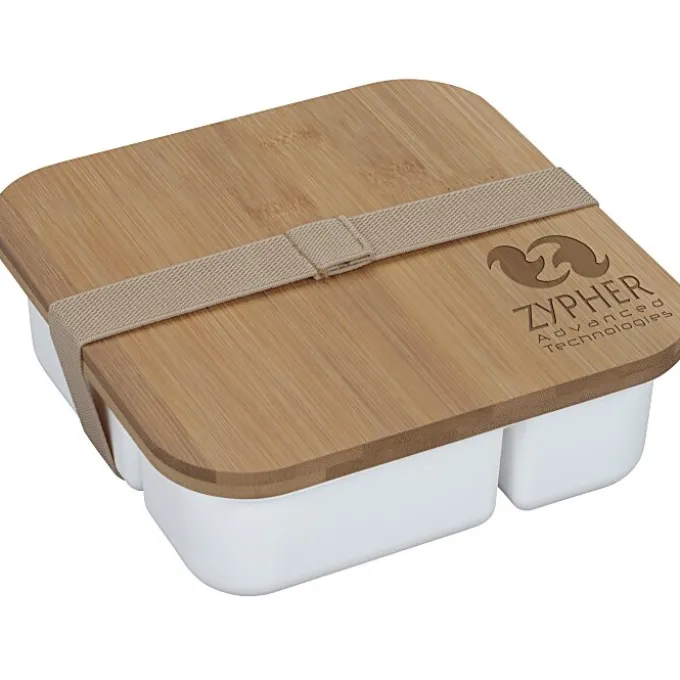 Square Bento Box with Bamboo Lid
