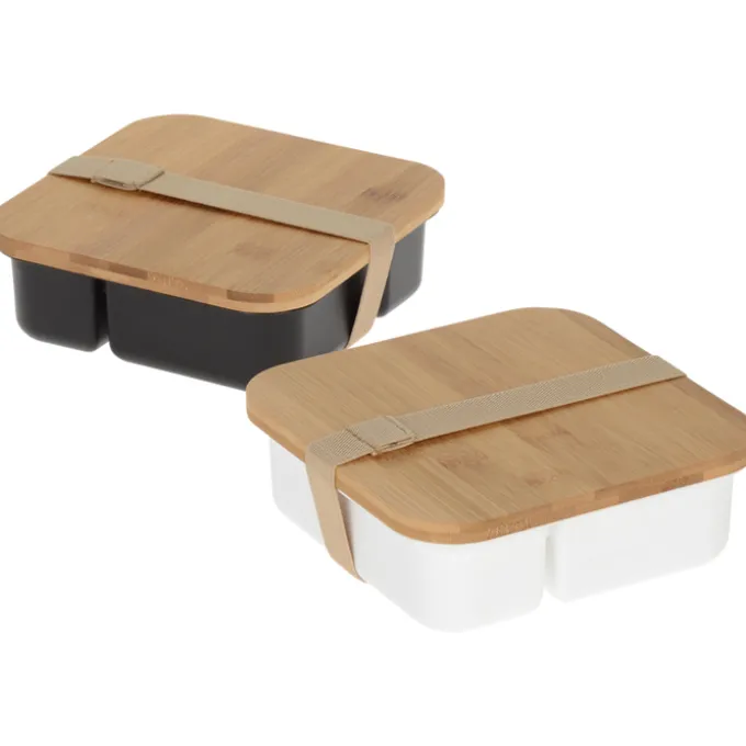 Square Bento Box with Bamboo Lid