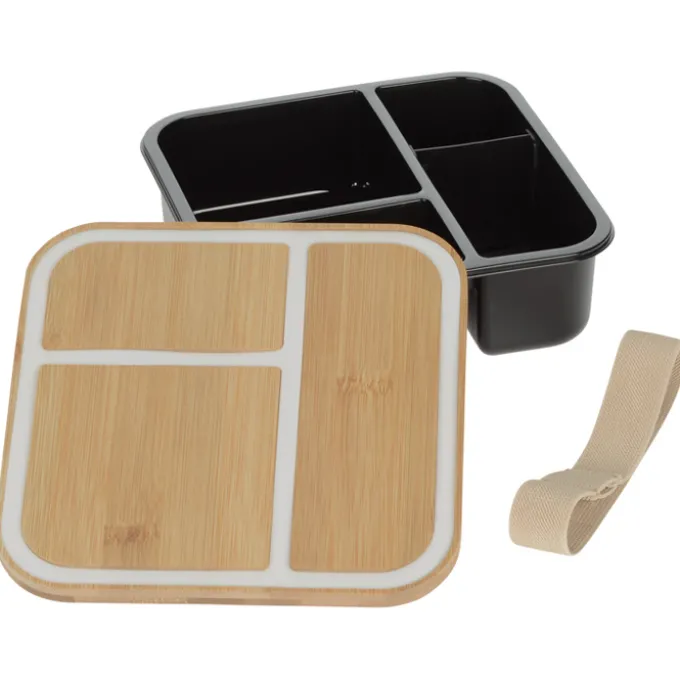 Square Bento Box with Bamboo Lid