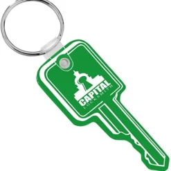 Square Head Key Soft Keychain - Translucent