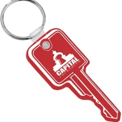 Square Head Key Soft Keychain - Translucent