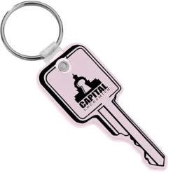 Square Head Key Soft Keychain - Opaque