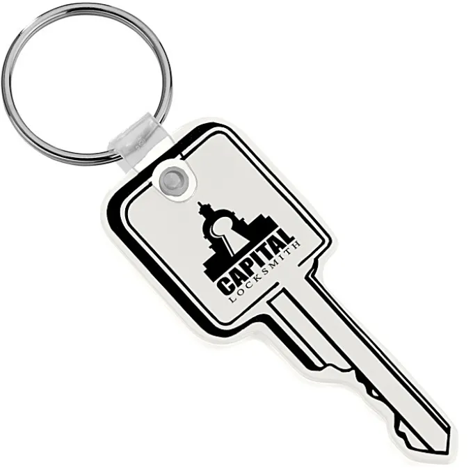 Square Head Key Soft Keychain - Opaque