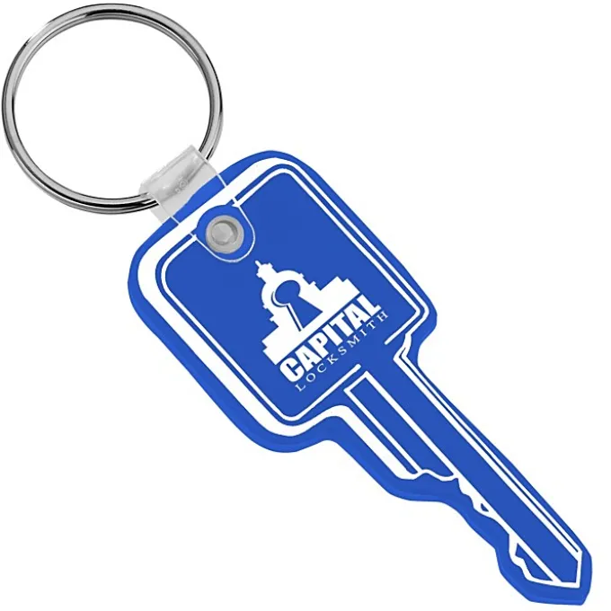 Square Head Key Soft Keychain - Opaque