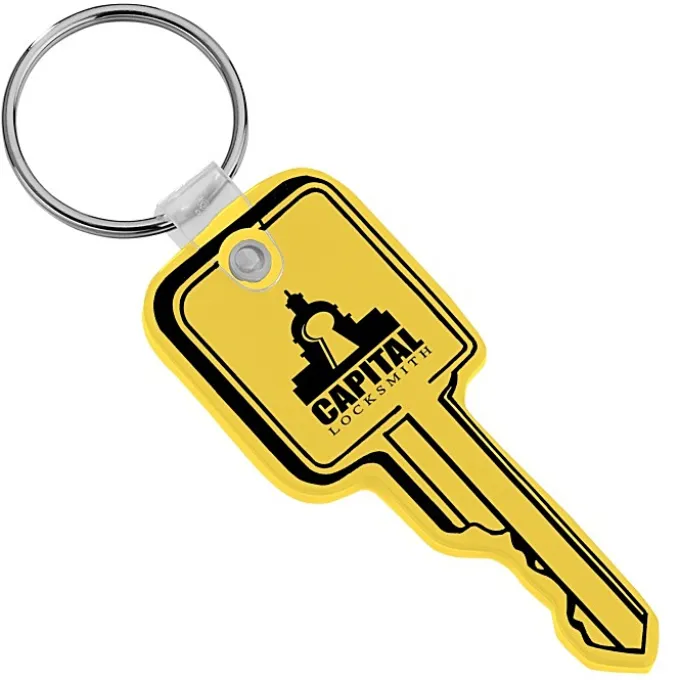 Square Head Key Soft Keychain - Opaque