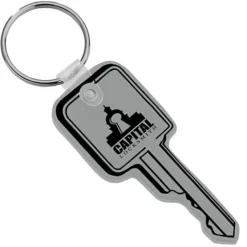 Square Head Key Soft Keychain - Opaque