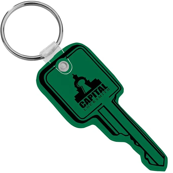Square Head Key Soft Keychain - Opaque