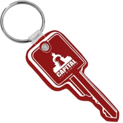 Square Head Key Soft Keychain - Opaque