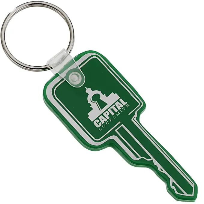 Square Head Key Soft Keychain - Opaque