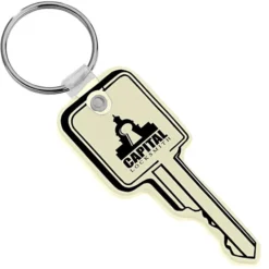 Square Head Key Soft Keychain - Opaque