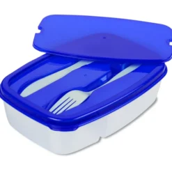Square Meal Lunch Container with Cutlery - 24 hr