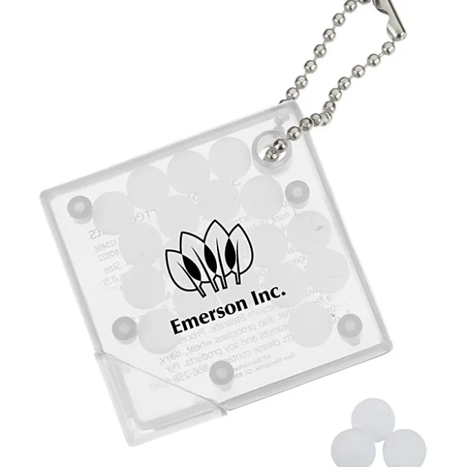 Square Mint Keychain