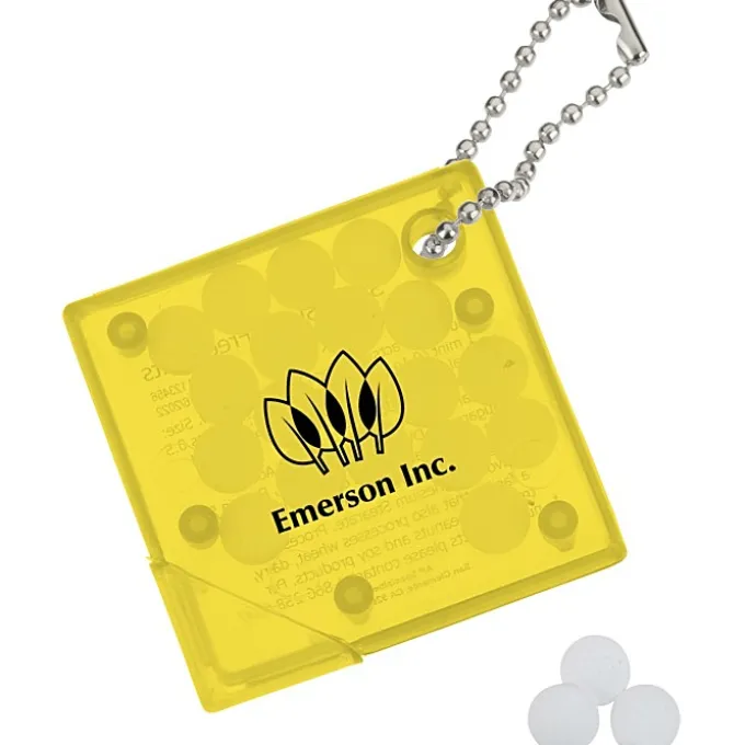 Square Mint Keychain