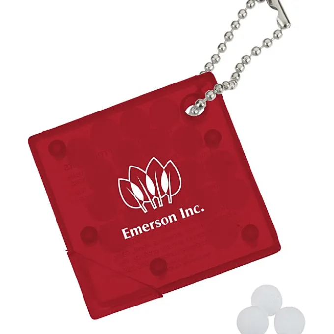Square Mint Keychain