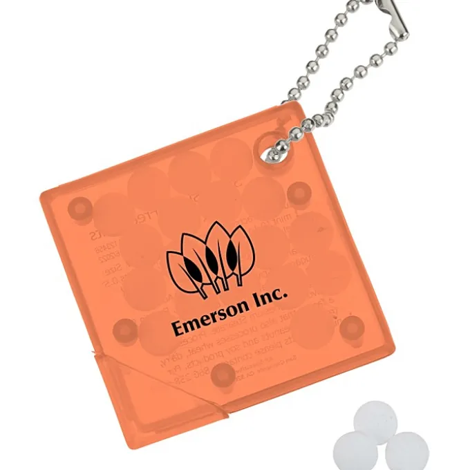 Square Mint Keychain
